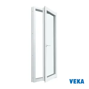 Пластиковое окно ПВХ VEKA 1250x700мм (ВхШ) одностворчатое однокамерный стеклопакет белый (с двух сторон)