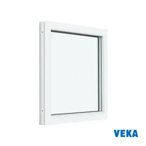 Пластиковое окно ПВХ Veka одностворчатое глухое 700x600мм (ВхШ) однокамерный стеклопакет